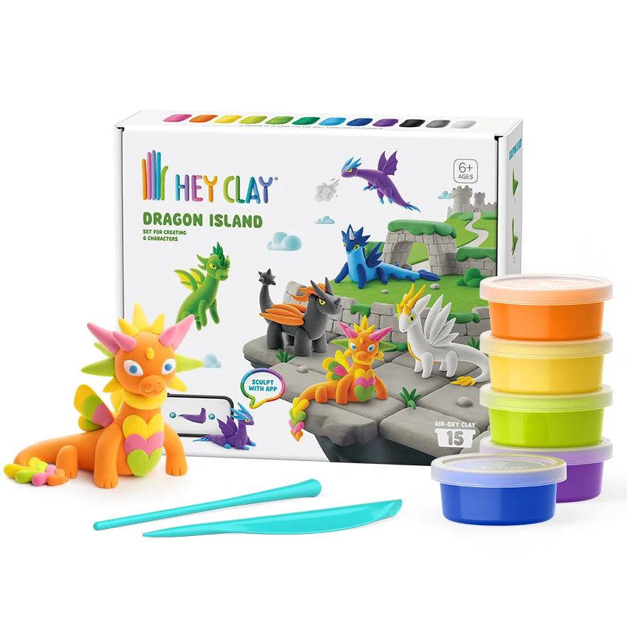 Hey Clay Boetseerklei | Dragon Island (15 potjes)