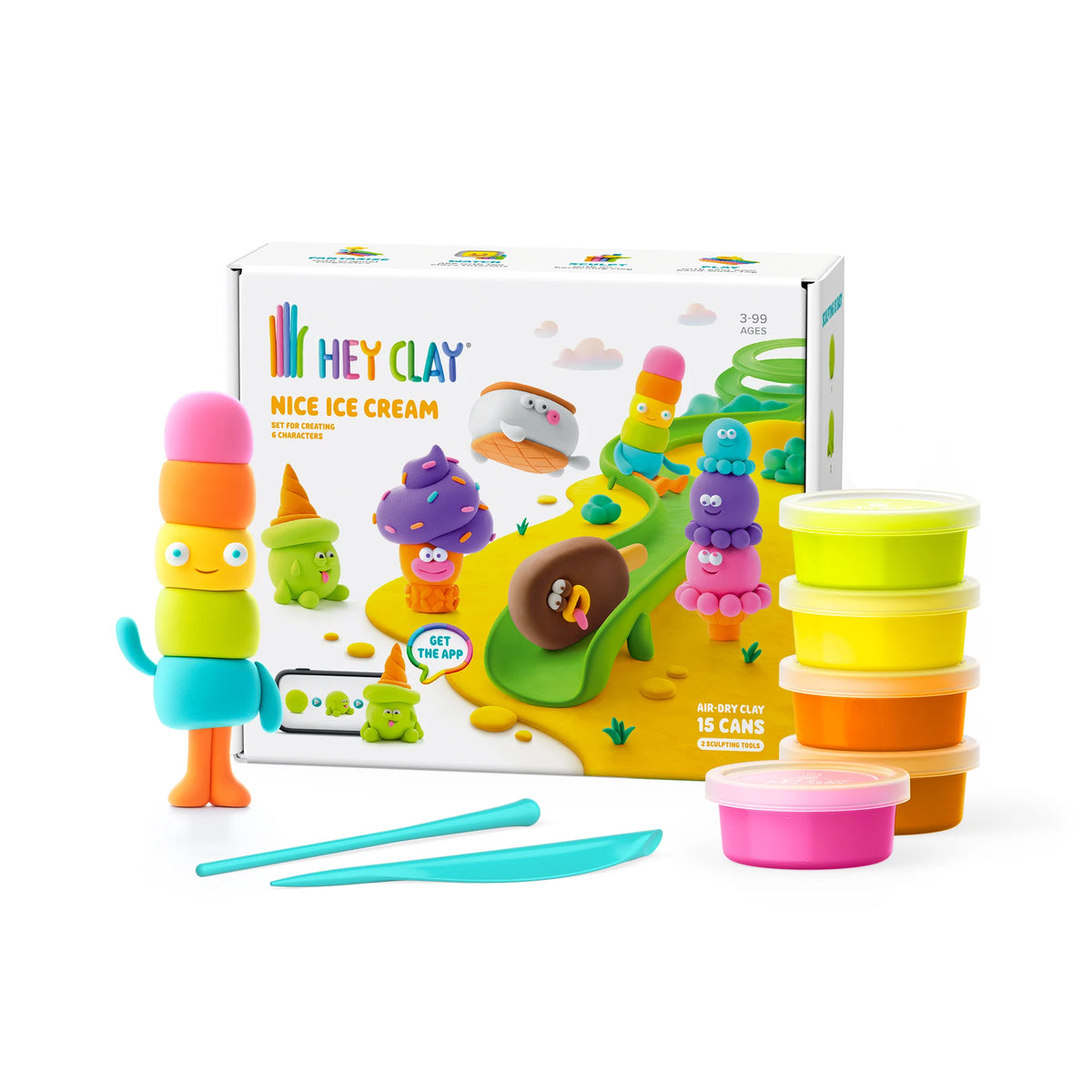 Hey Clay Boetseerklei | Nice Ice Cream (15 potjes)