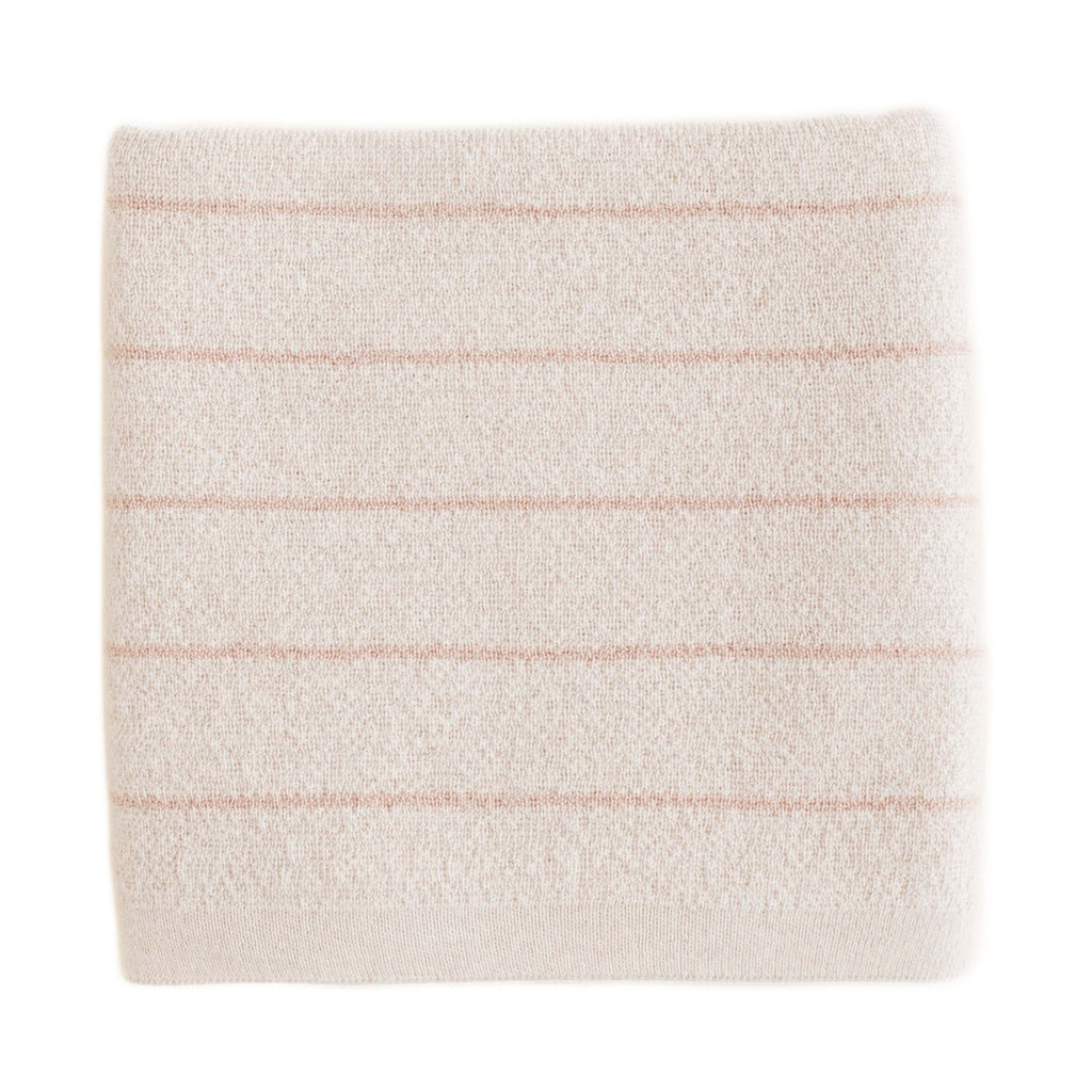 Hvid Deken Harry Cream/Apricot op witte achtergrond