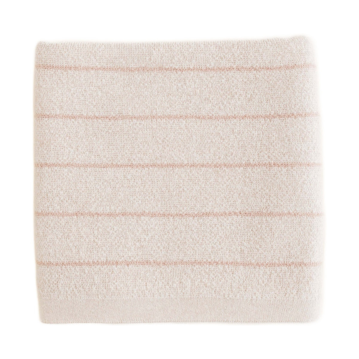 Hvid Deken Harry Cream/Apricot op witte achtergrond