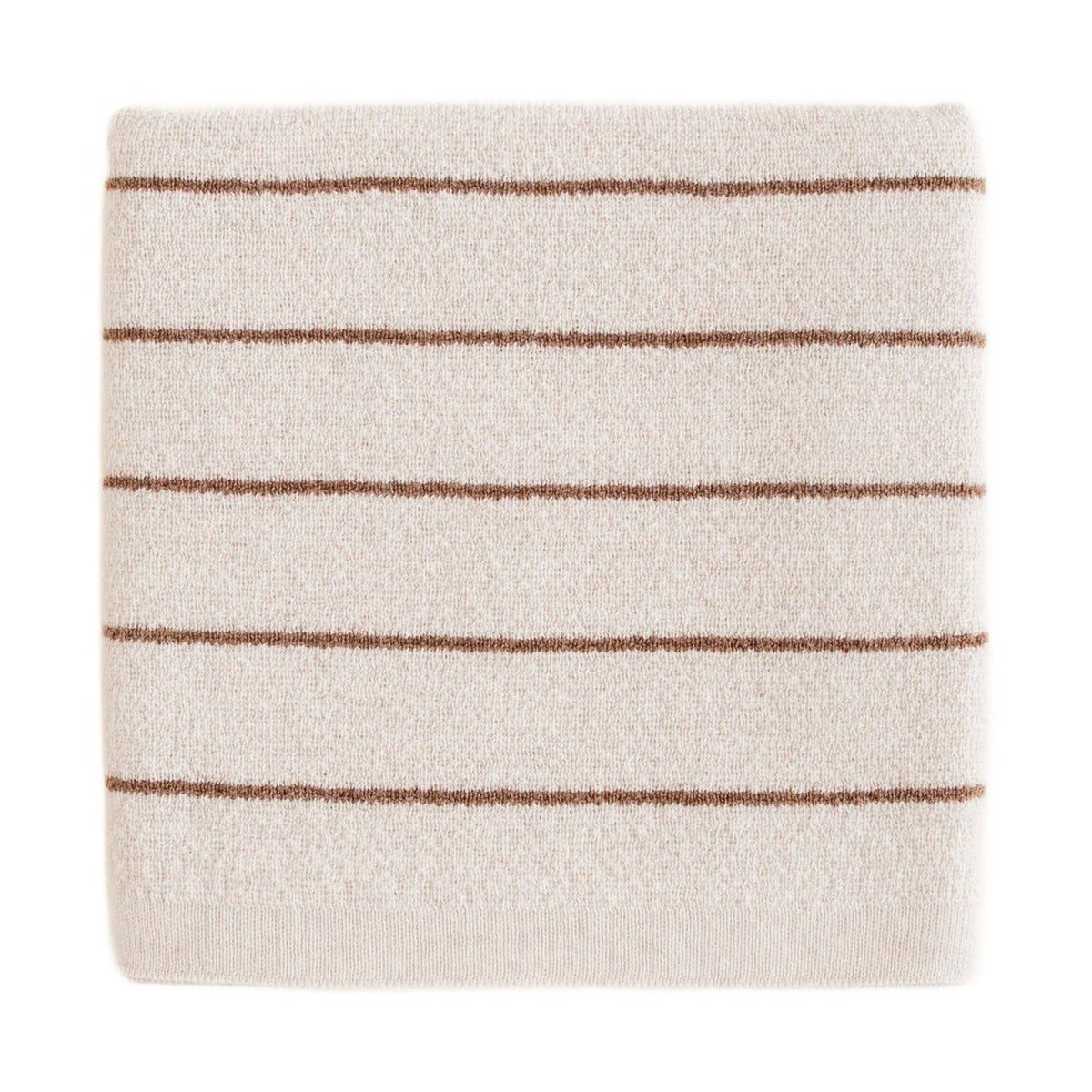 Hvid Deken Harry Cream/Mocha op witte achtergrond