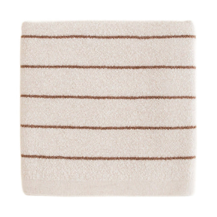 Hvid Deken Harry Cream/Mocha op witte achtergrond