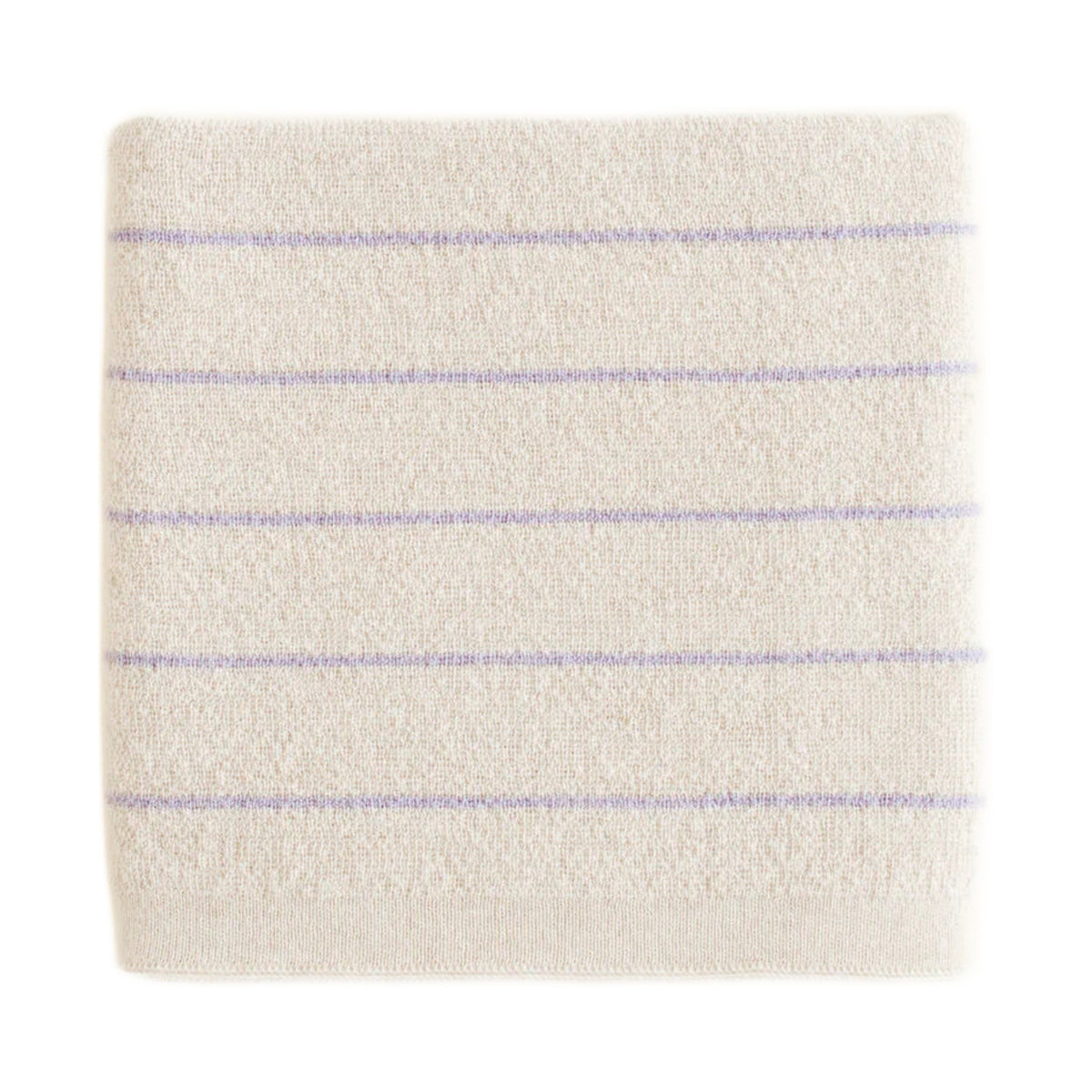 Hvid Deken Harry Cream/Lilac op witte achtergrond