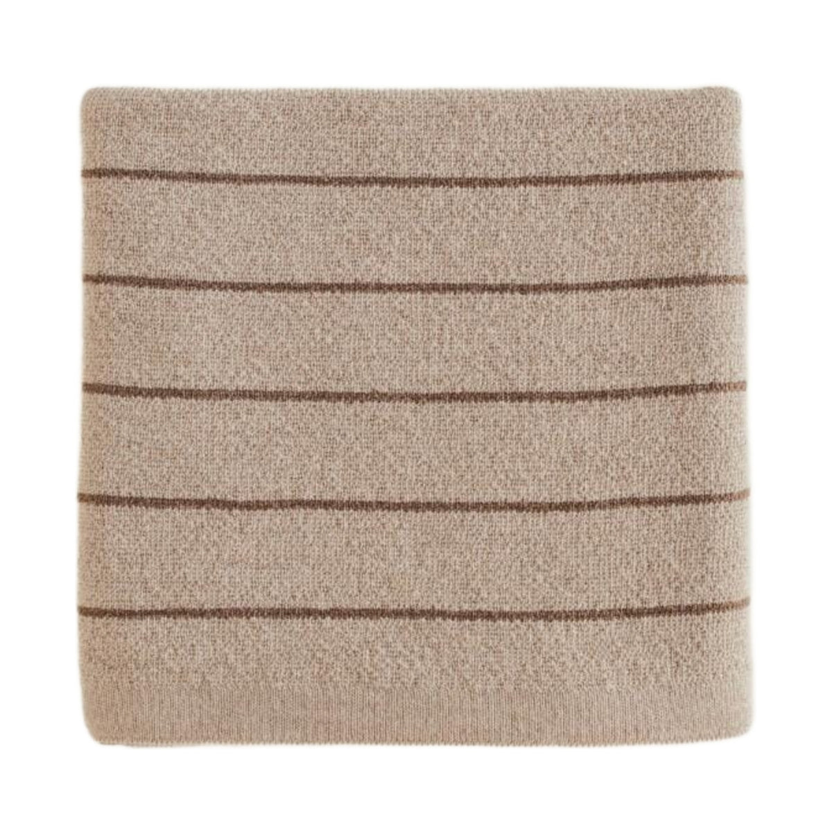 Hvid Deken Harry Sand/Mocha op witte achtergrond