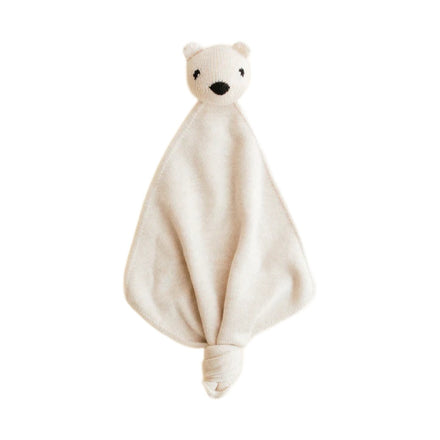 Hvid Teddy Tokki Knuffeldoekje Cream op witte achtergrond