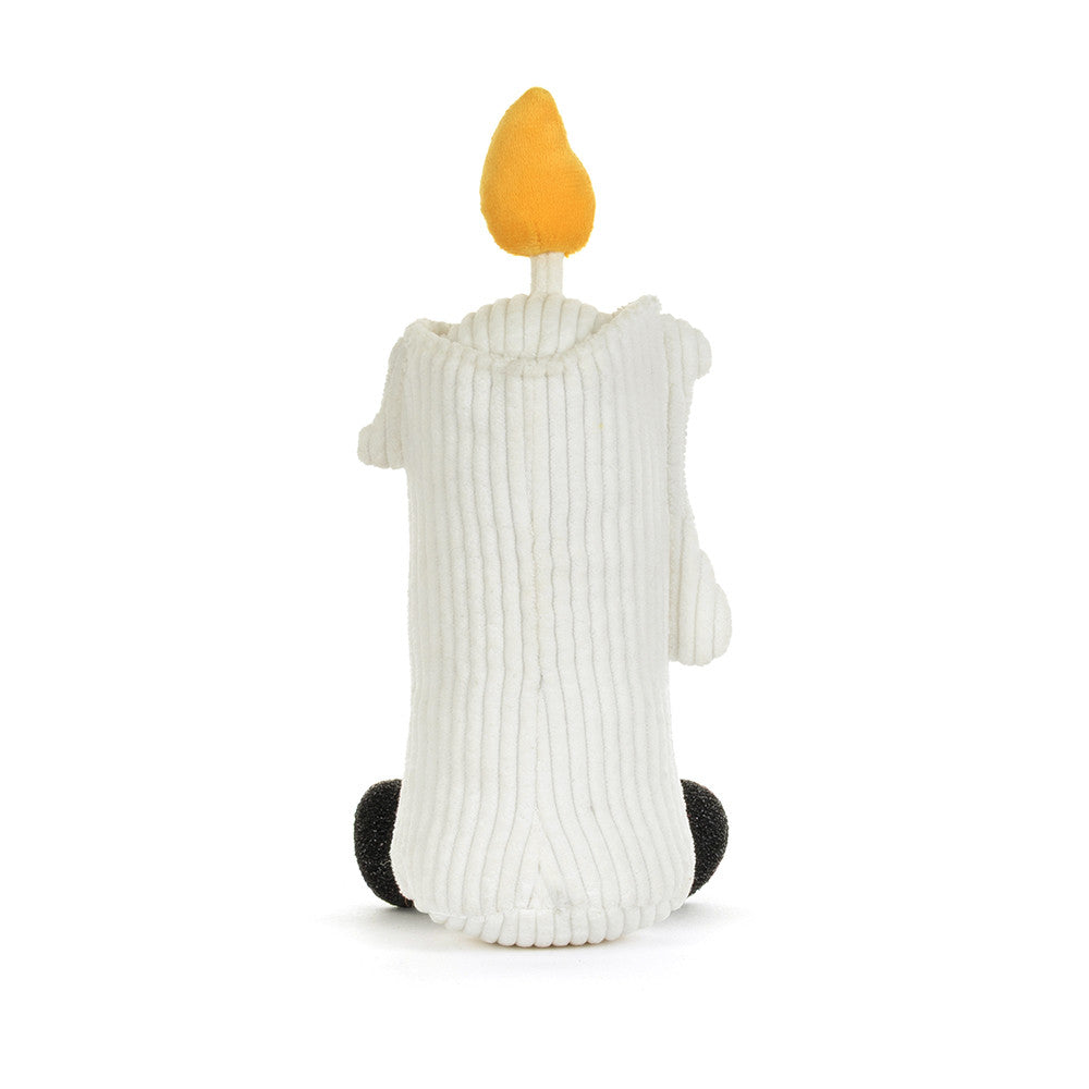 Jellycat Amuseables Flickerty Candle, achterkant van de kaars