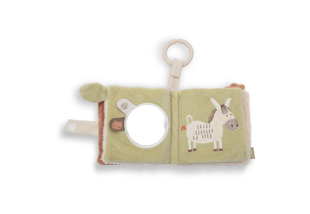 Jollein activiteitenboekje Barn Buddies, detail met het spiegeltje