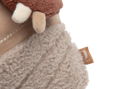 Jollein activiteitendriehoek Woolly, teddy en ribstof details