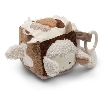 Jollein activiteitenkubus Woolly, zachte babykubus met schaapjes