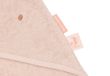 Achterzijde van de Jollein Miffy badcape in Silk Rose