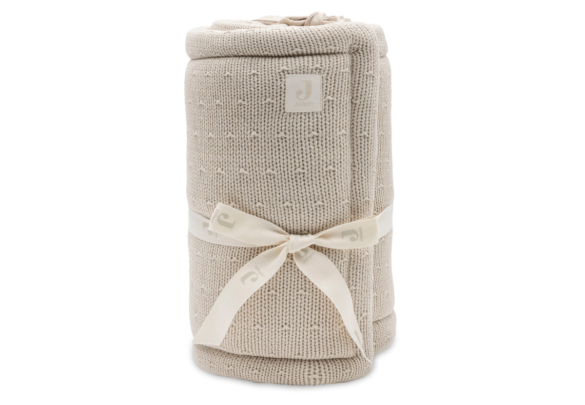 Jollein Boxbumper 180x30cm Sprinkle Knit | Sand