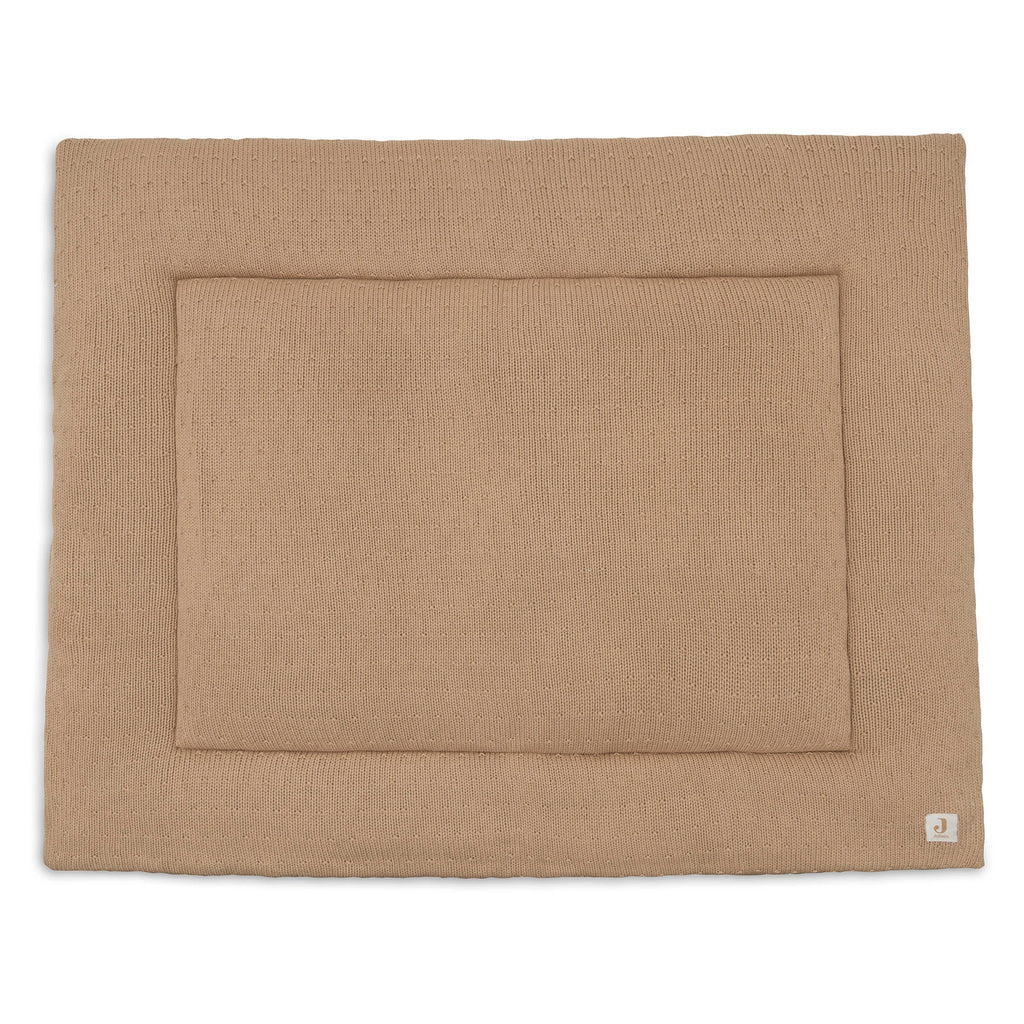 Jollein boxkleed 75x95 cm Sprinkle Knit in de kleur Hazel