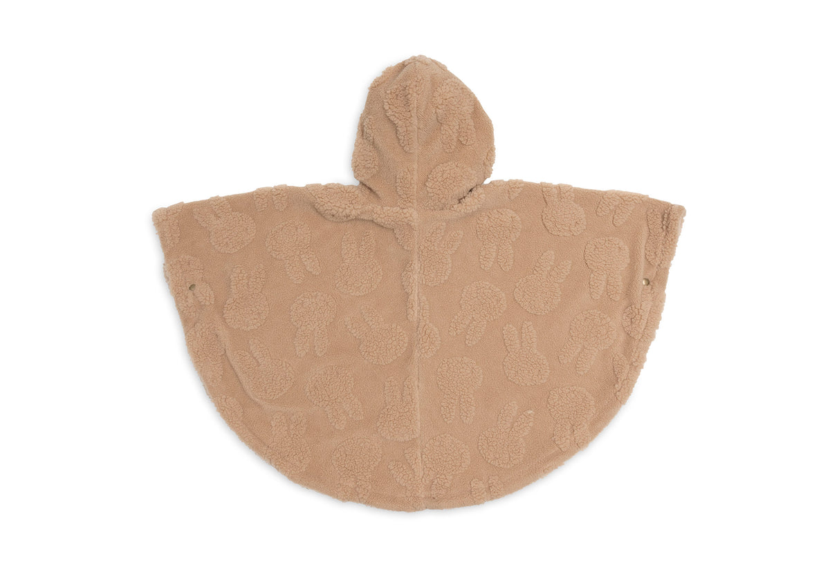 Jollein cosy poncho Miffy jacquard teddy Biscuit