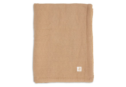 Jollein deken ledikant 100x150 cm Sprinkle Knit Hazel met fluffy achterkant