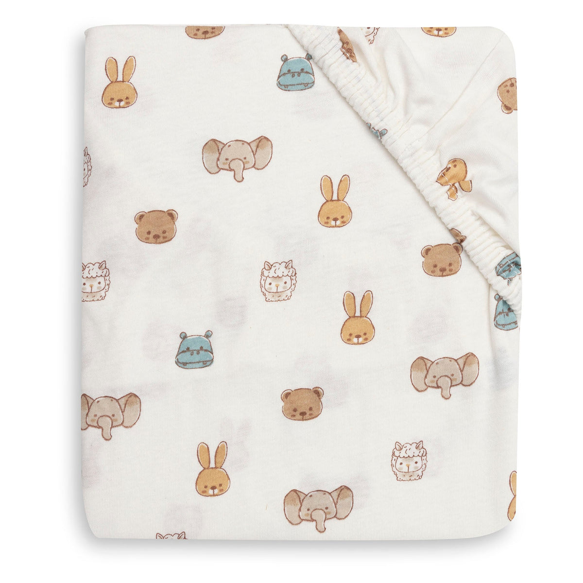 Jollein hoeslaken jersey Jollies dierenprint