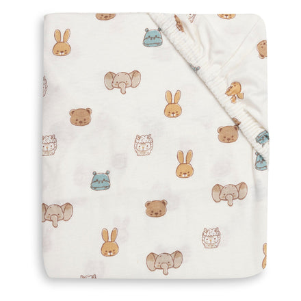 Jollein hoeslaken jersey Jollies dierenprint