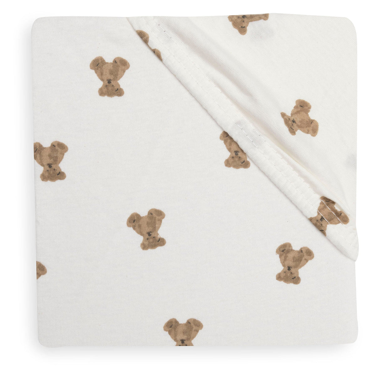 Jollein hoeslaken jersey Mini Teddy Bear beertjes