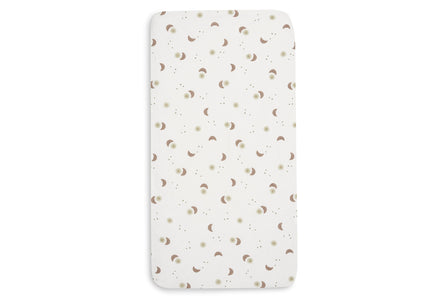 Jollein hoeslaken jersey Over The Moon maantjes