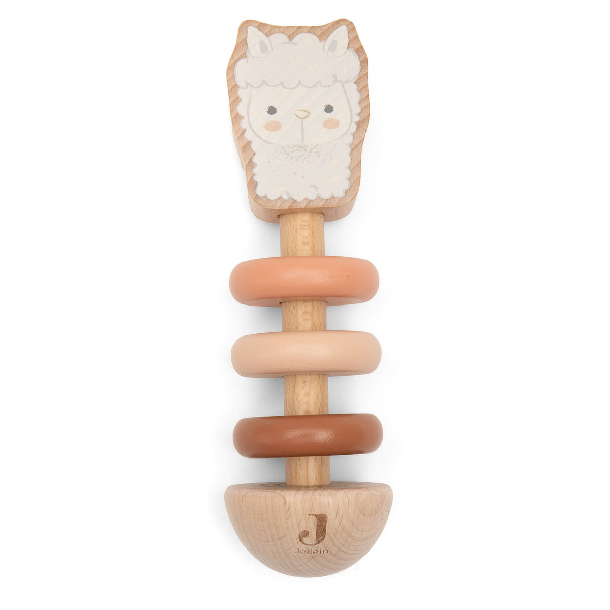 Jollein houten rammelaar Alpaca Paco