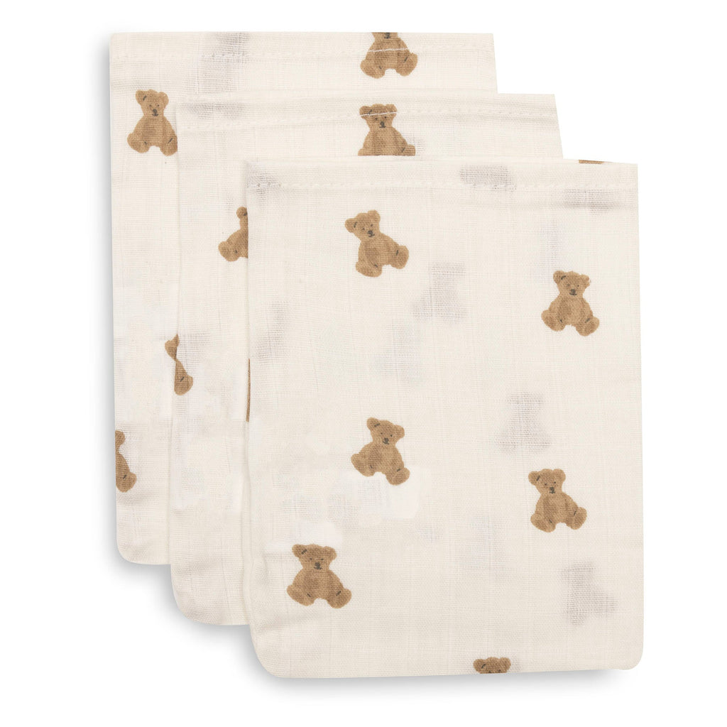Jollein hydrofiel washandje Mini Teddy Bear