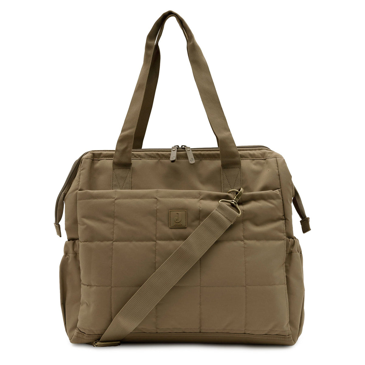 Jollein Luiertas Quilted Quinn Bronze gewatteerde schoudertas