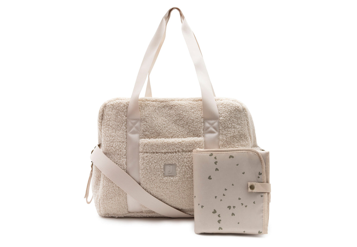Jollein Luiertas Teddy Lou Sand zachte teddy schoudertas
