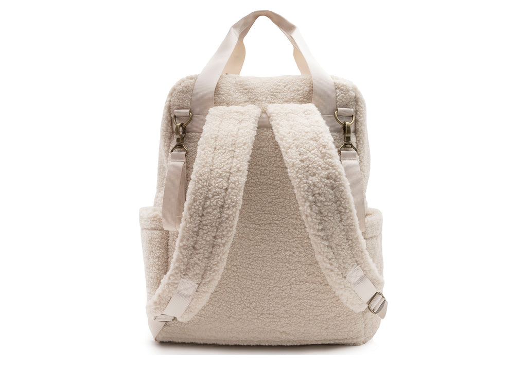 Jollein Luiertas rugzak Teddy Lou Sand zachte teddy rugtas