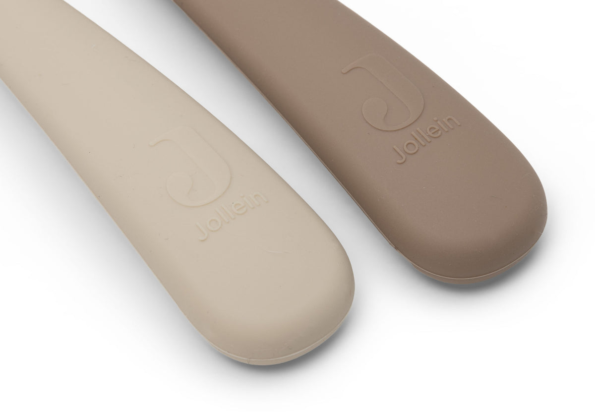 Jollein Siliconen Lepeltje Natural Shades babylepel