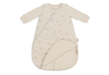 Detailfoto van de rits van de Jollein babyslaapzak Woolly 60 cm met TOG 1,0 tot 3,5, bij De Gele Flamingo.