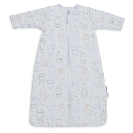 Jollein Slaapzak met afritsbare mouw 70 cm Miffy Moments in Cloud Blue, katoenen babyslaapzak van De Gele Flamingo