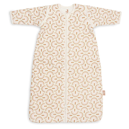 Jollein Slaapzak met afritsbare mouw 90 cm in de print Soft Plumes, bij De Gele Flamingo.