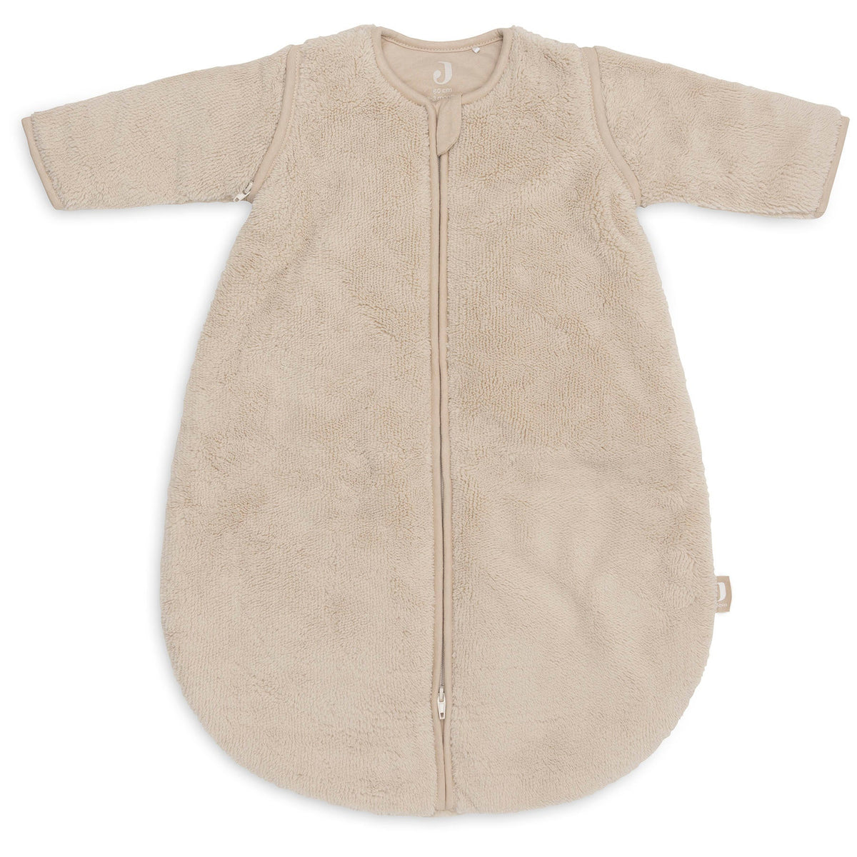Jollein Slaapzak met afritsbare mouw Rond 60cm Fluffy | Sand