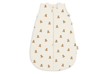 Detailfoto van de afritsbare mouw van de Jollein slaapzak Mini Teddy Bear L.Waffle bij De Gele Flamingo.