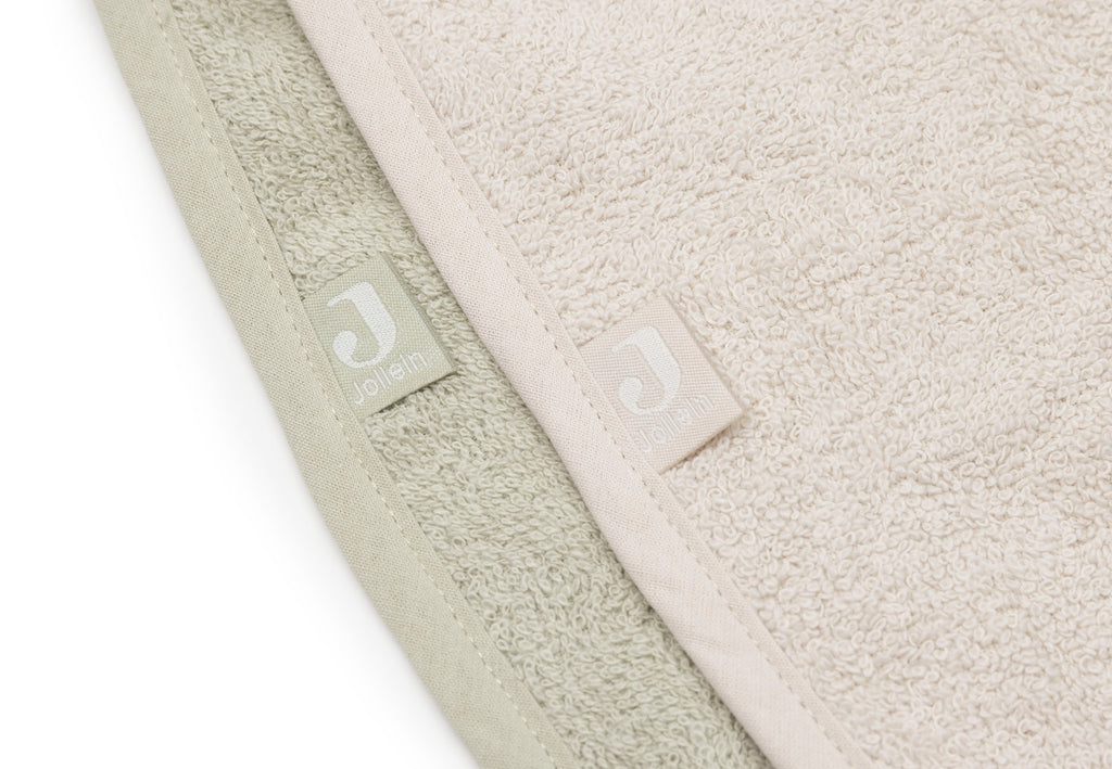 Jollein Slab Badstof slabbetje Soft Matcha en Sand