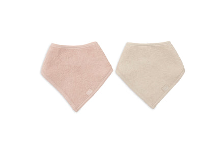 Jollein Slab Bandana kwijlsjaaltje Silk Rose en Sand