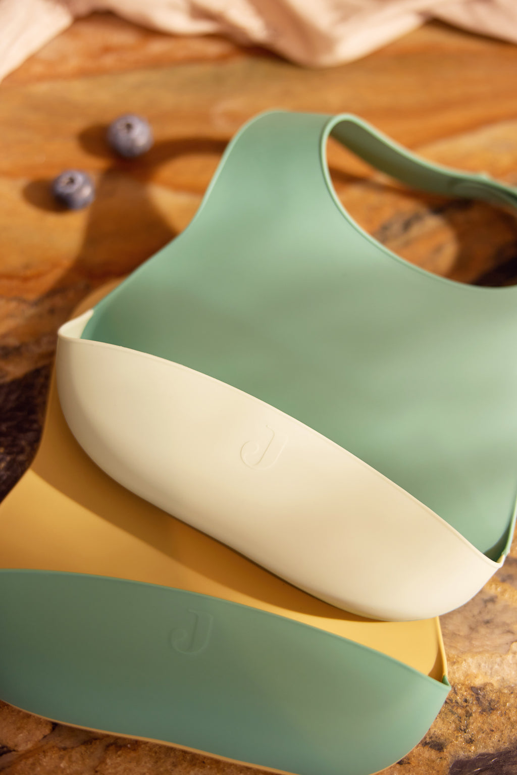 Jollein Slab Siliconen eetslabje Jade Shades