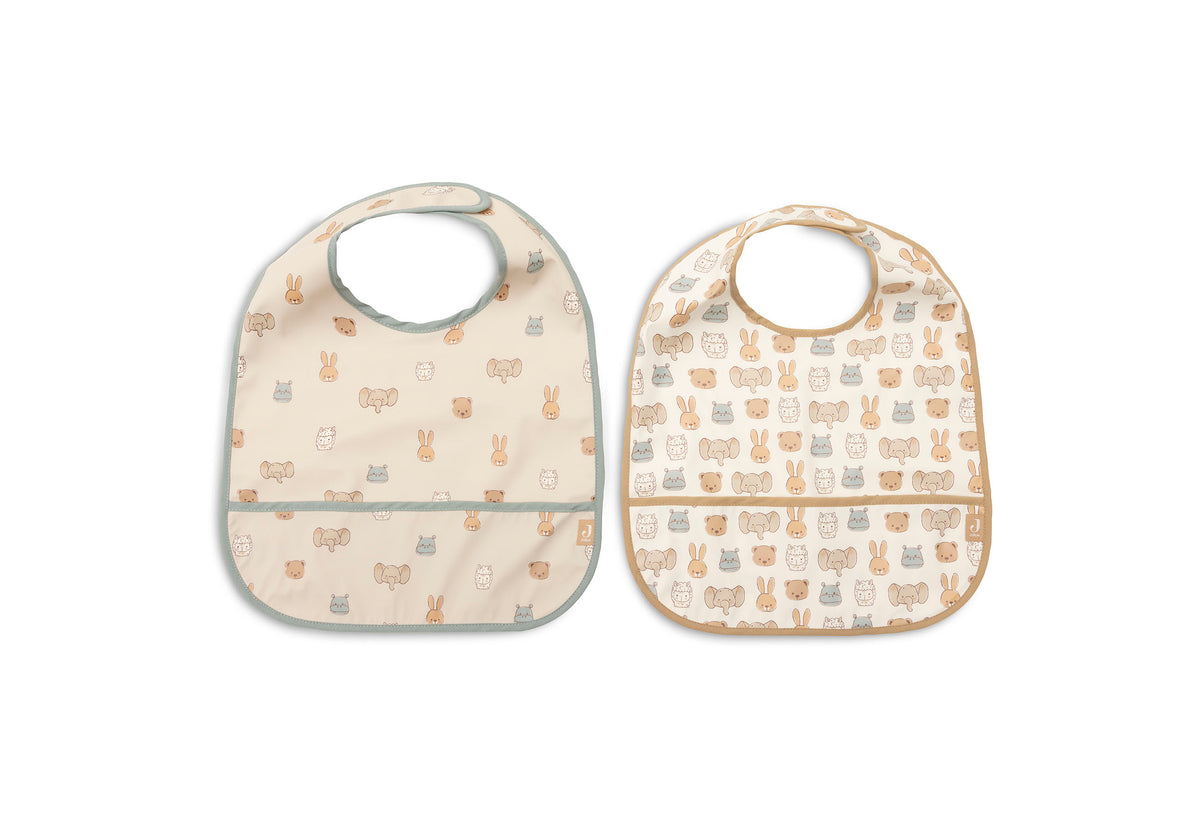 Jollein Slab Waterproof slabbetje met opvangbakje Jollies