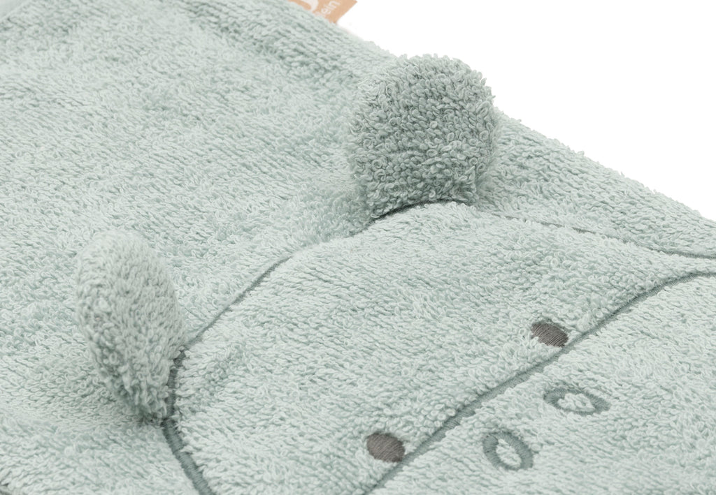 Jollein washandje badstof nijlpaard Happy
