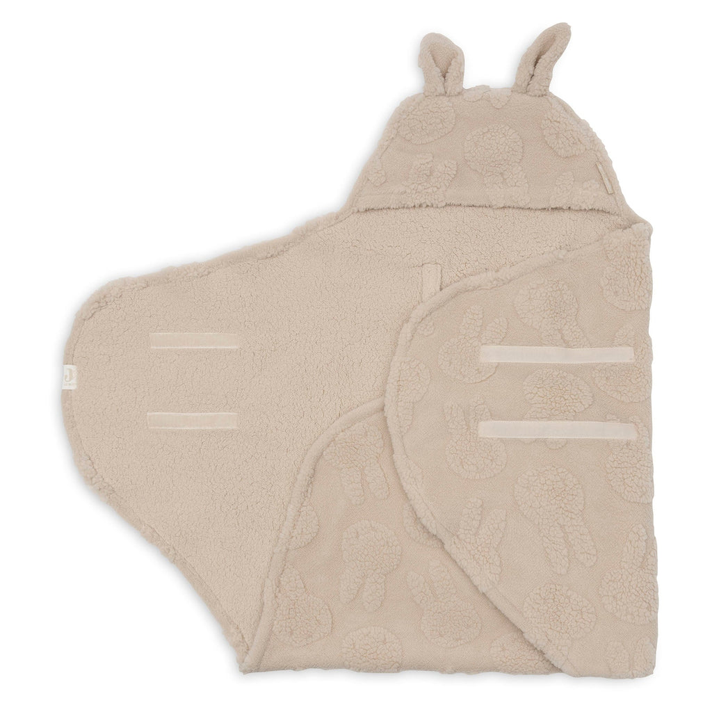 Jollein wikkeldeken Miffy Jacquard Teddy in Sand
