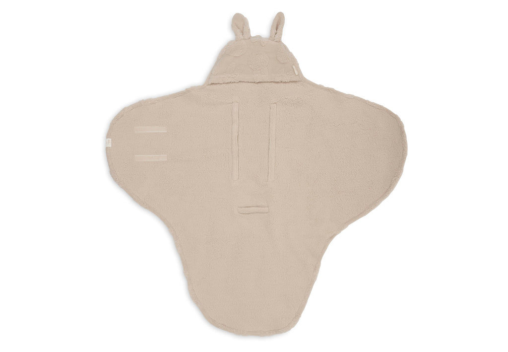 Ingeweven Miffy hoofdjes in de teddy jacquard stof
