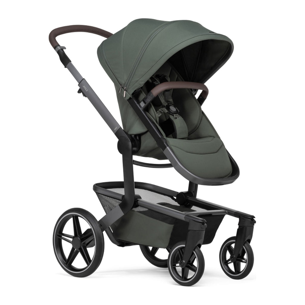Joolz Kinderwagen Day5 Complete Set Forest Green, zijaanzicht met het zitje