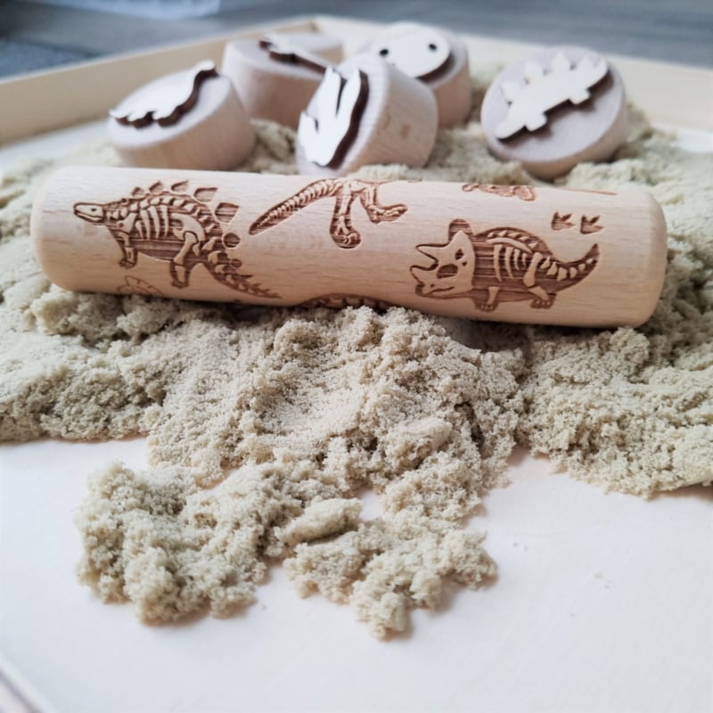 Kiddi Houten Roller Dino beukenhout