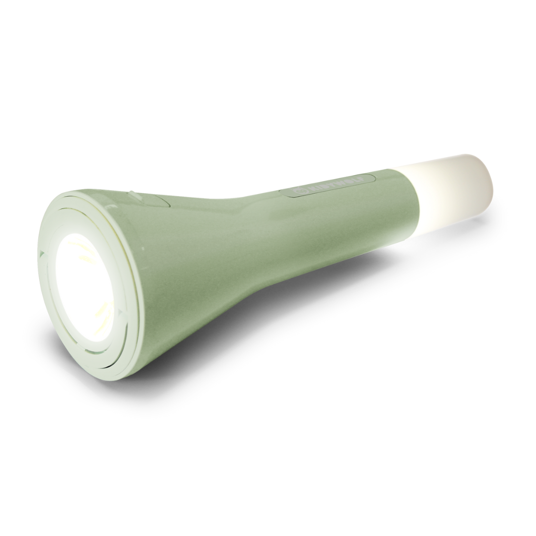 Kidywolf zaklamp voor kinderen groen, liggend productbeeld