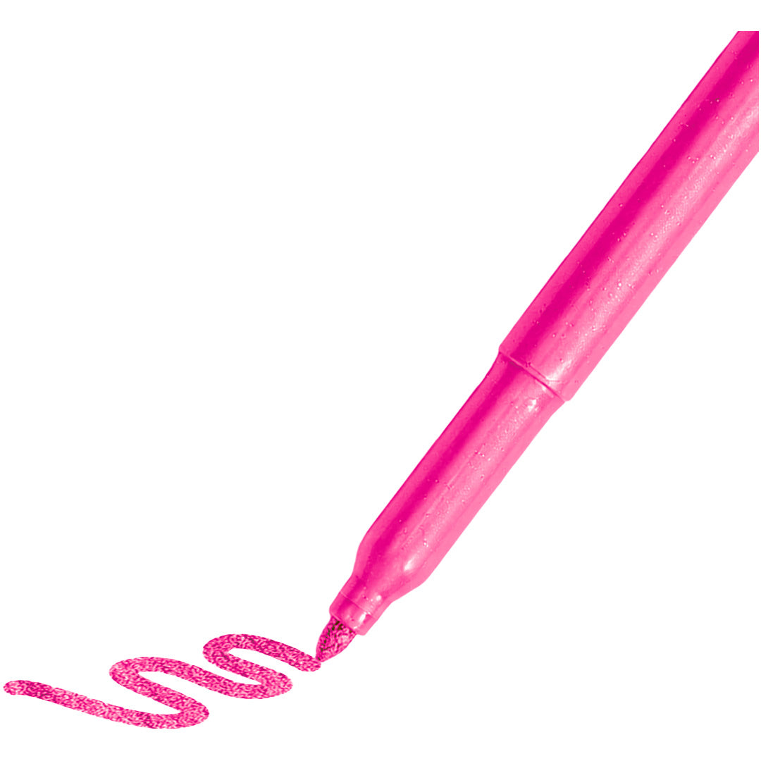 Kidywolf Kidydraw Kit glitterstiften, close-up van een roze glitterstift