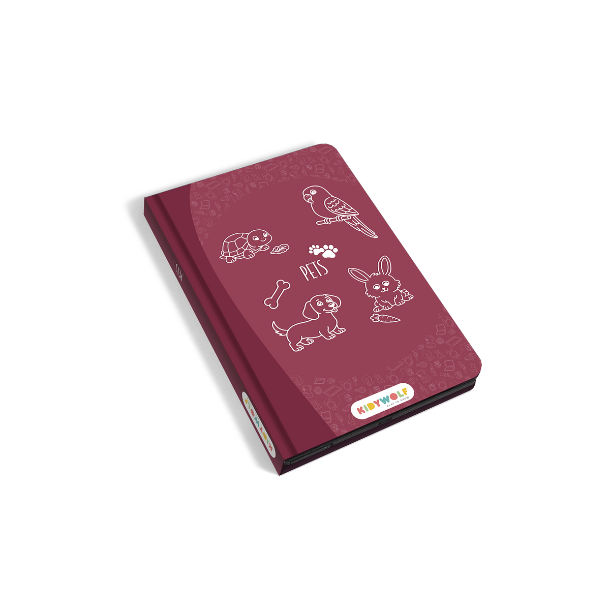 Kidywolf Kidydraw-Mini Tablet 30 Tekeningen | Tekenbord Huisdieren