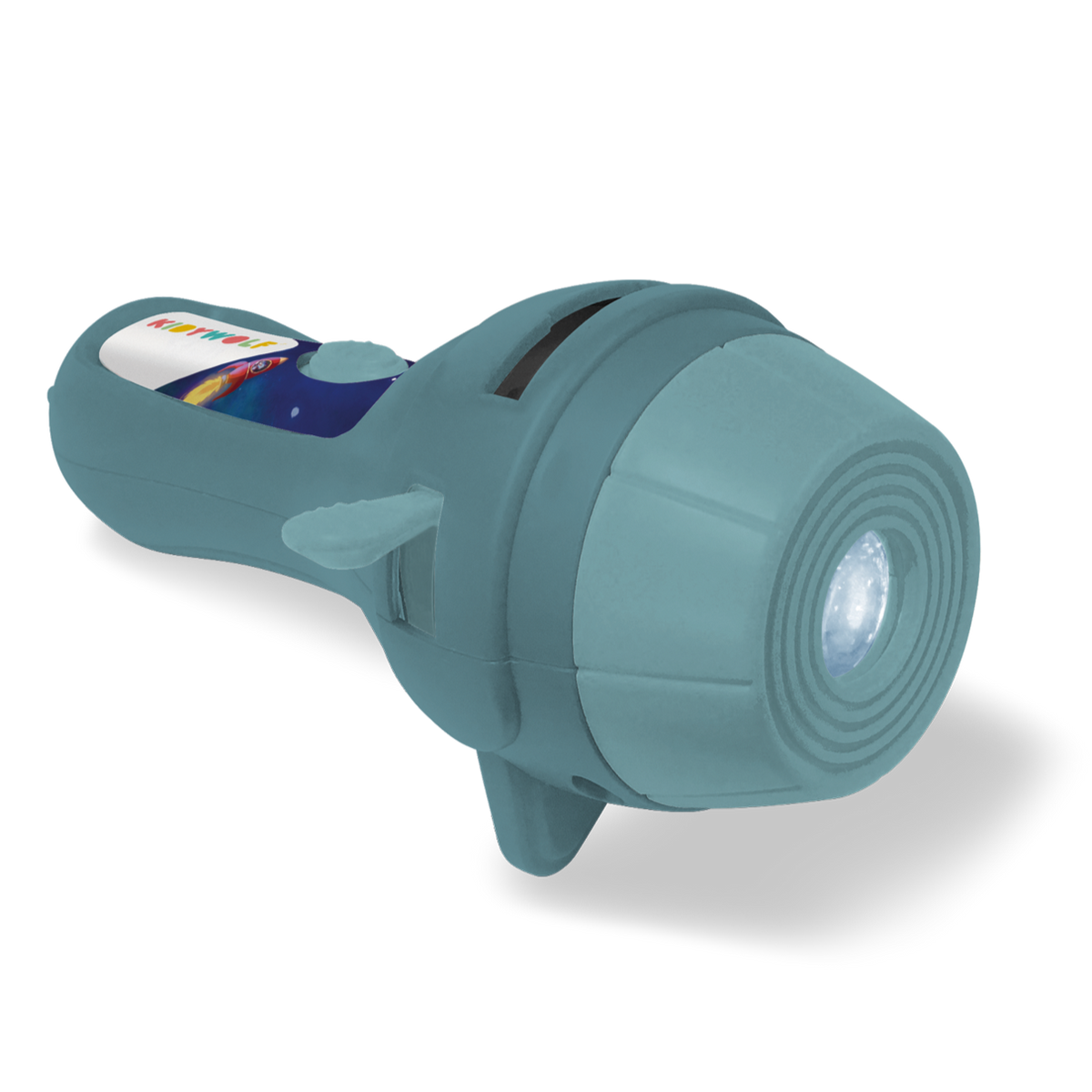 Kidywolf Kidyslide verhalenlamp Adventure, blauwgroene projectorlamp