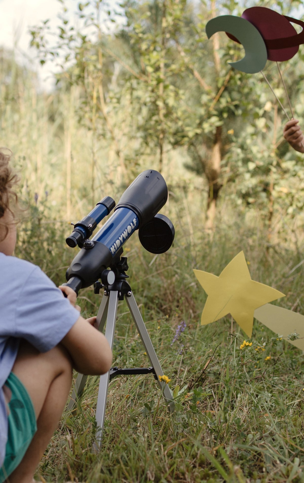 Kidywolf Kidytelescope telescoop voor kinderen blauw, op statief