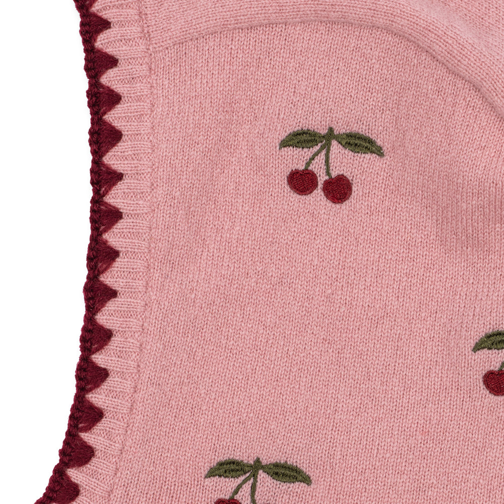 Konges Sløjd Bivakmuts Collette Balaclava Pale Blush, detailfoto