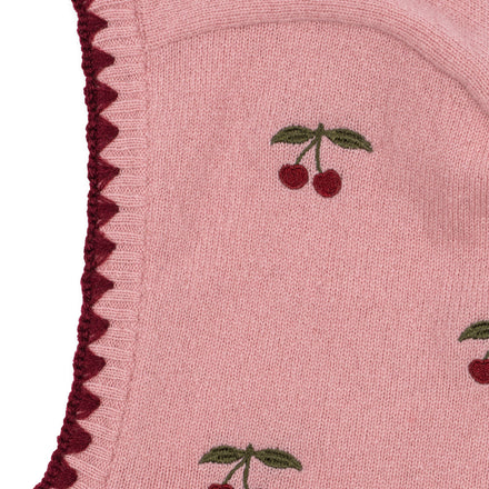 Konges Sløjd Bivakmuts Collette Balaclava Pale Blush, detailfoto