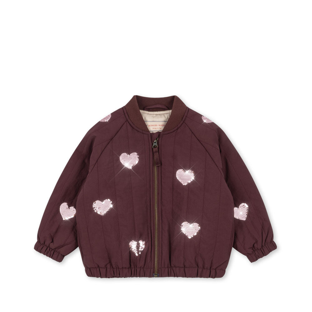 Konges Slojd Juno sequin bomberjas Decadent Chocolate